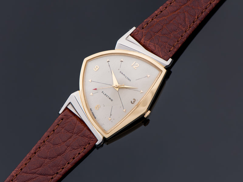 Hamilton Electric Pacer Original Finish Silver Cross Hatch Dial Watch
