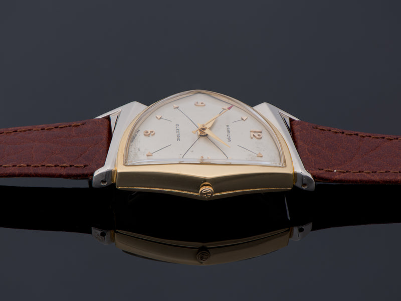 Hamilton Electric Pacer Original Finish Silver Cross Hatch Dial Watch