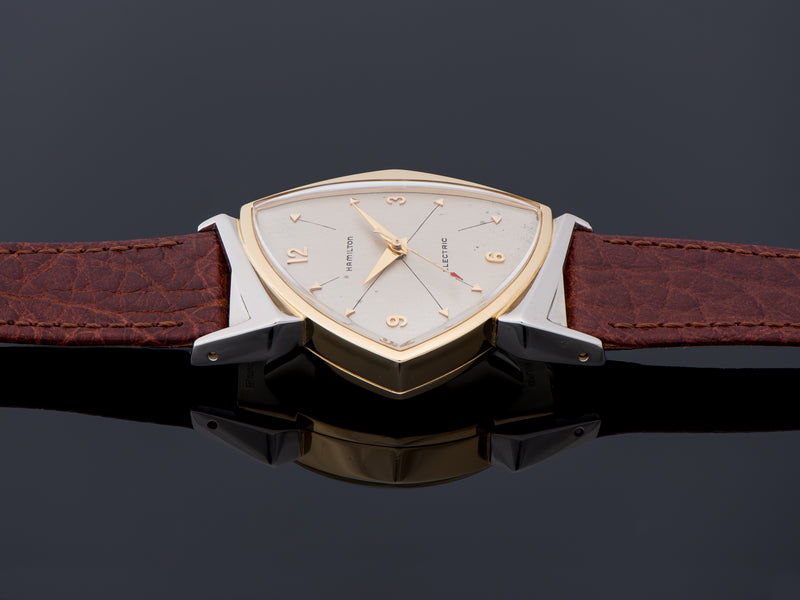 Hamilton Electric Pacer Original Finish Silver Cross Hatch Dial Watch