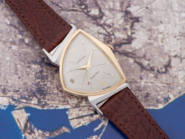 Hamilton Electric Pacer Original Finish Silver Cross Hatch Dial Watch