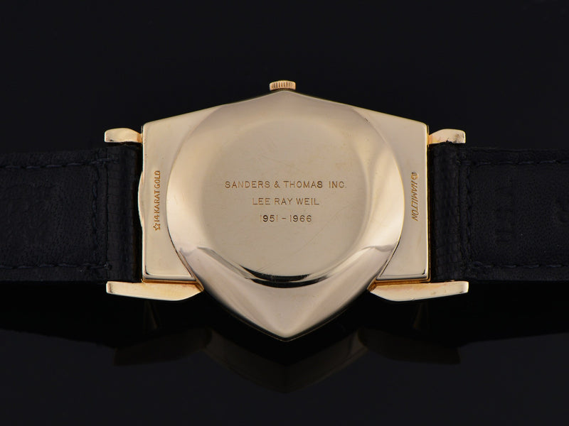 Hamilton Electric Pacer Sanders & Thomas 14K Gold (Ventura II) Watch Case Back