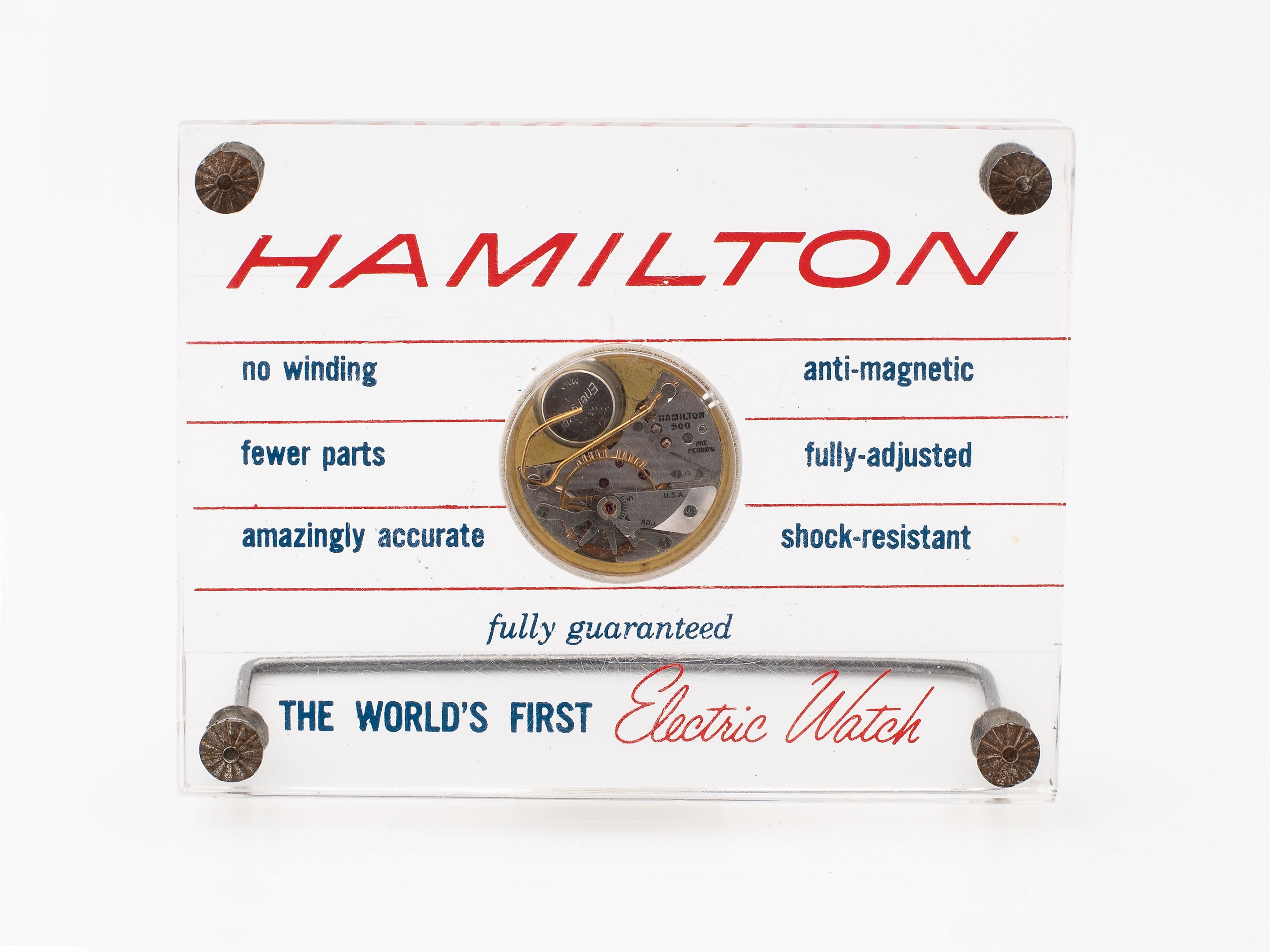 Hamilton Display Hamilton Electric Plexiglass Movement Display