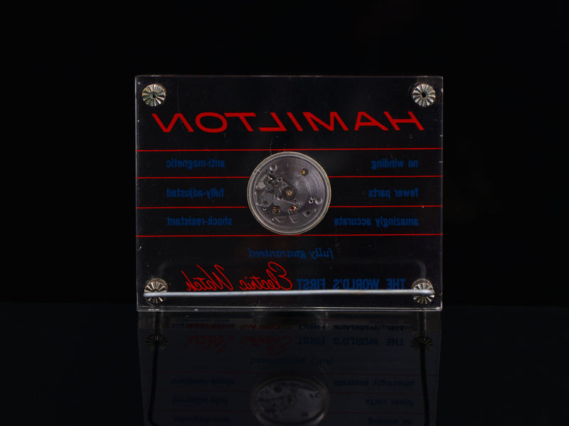 Hamilton Display Back Hamilton Electric Plexiglass Movement Display | Unwind In Time