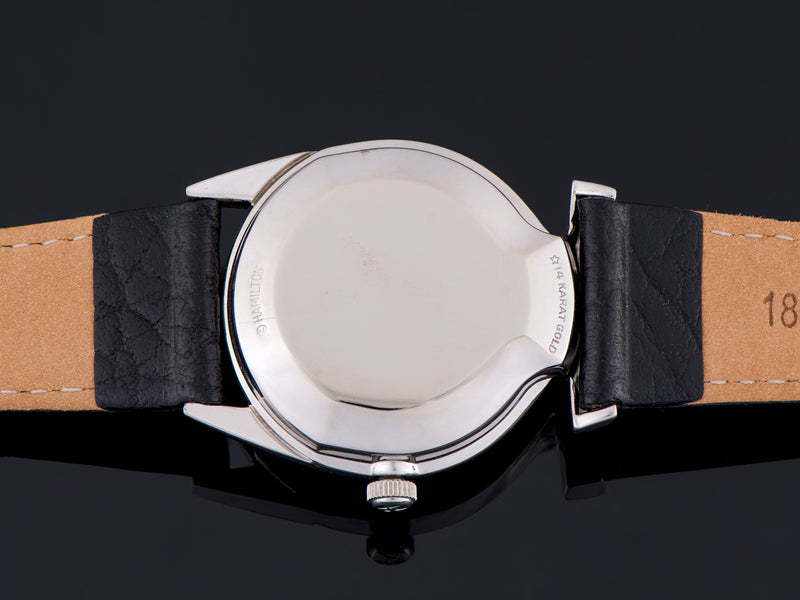 Hamilton Electric Polaris II 14K White Gold Watch Case Back