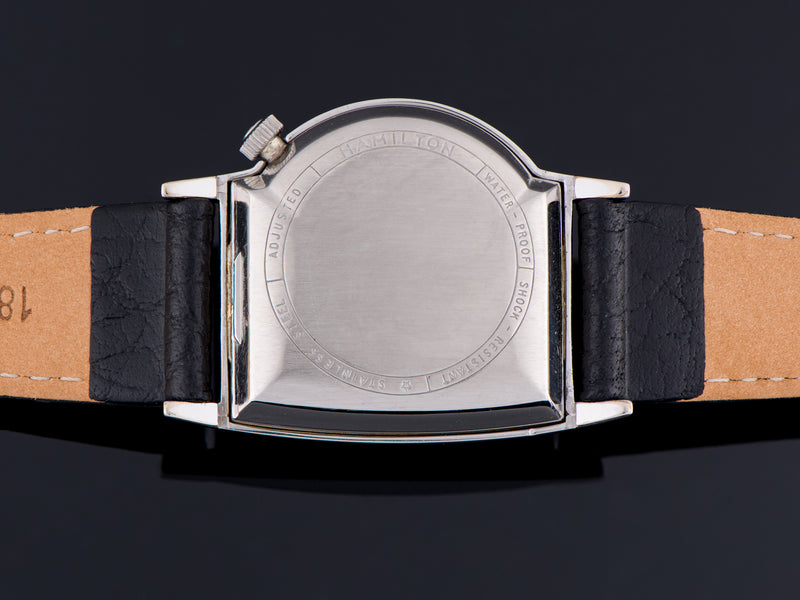 Hamilton Electric Regulus Stainless Steel Asymmetric Watch Case Back