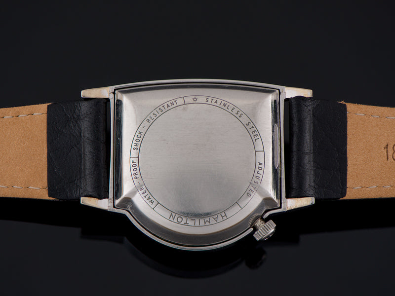 Hamilton Electric Regulus Stainless Steel Asymmetric Watch Case Back