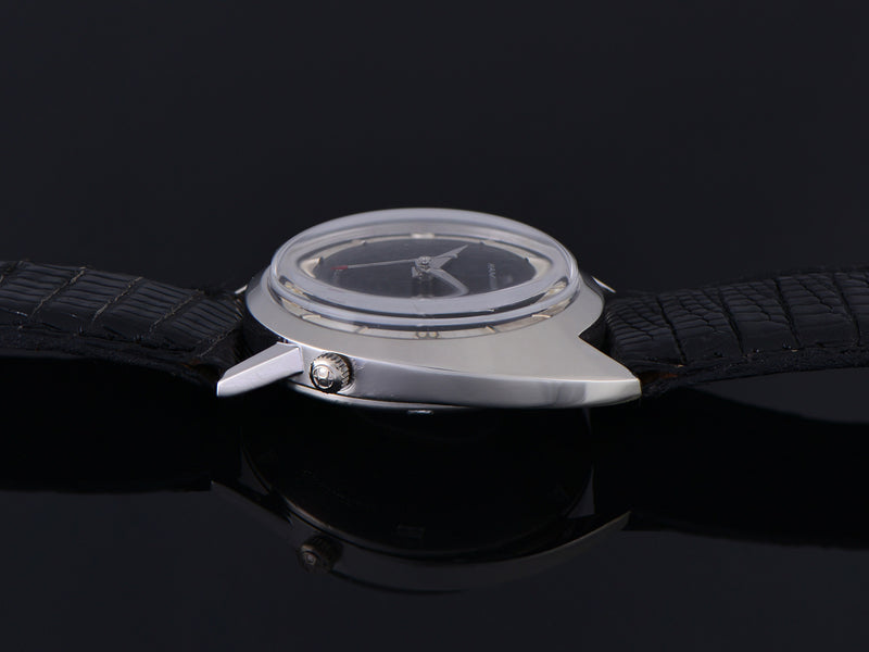 Hamilton Electric Saturn White Gold Filled Original Black Dial Watch