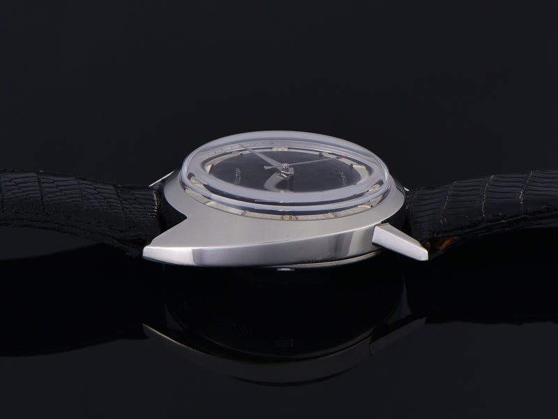 Hamilton Electric Saturn White Gold Filled Original Black Dial Watch