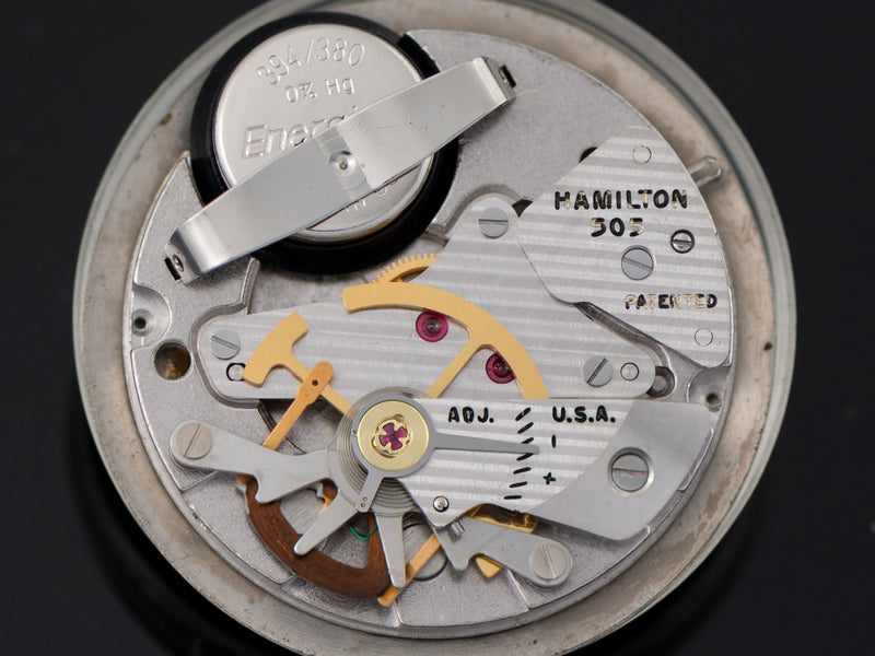 Hamilton Electric Skip Jack Stainless Steel New Old Stock 505 Electric Watch Movement