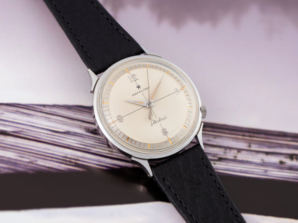 Hamilton Electric Skip Jack Stainless Steel New Old Stock Watch