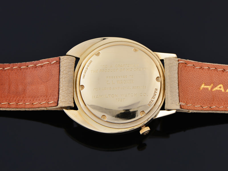 Hamilton Electric Spectra Employee Award Watch Case Back