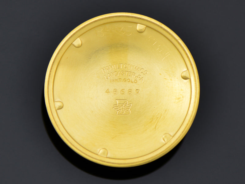 Hamilton Electric Spectra 18K Gold Watch Inner Case Back