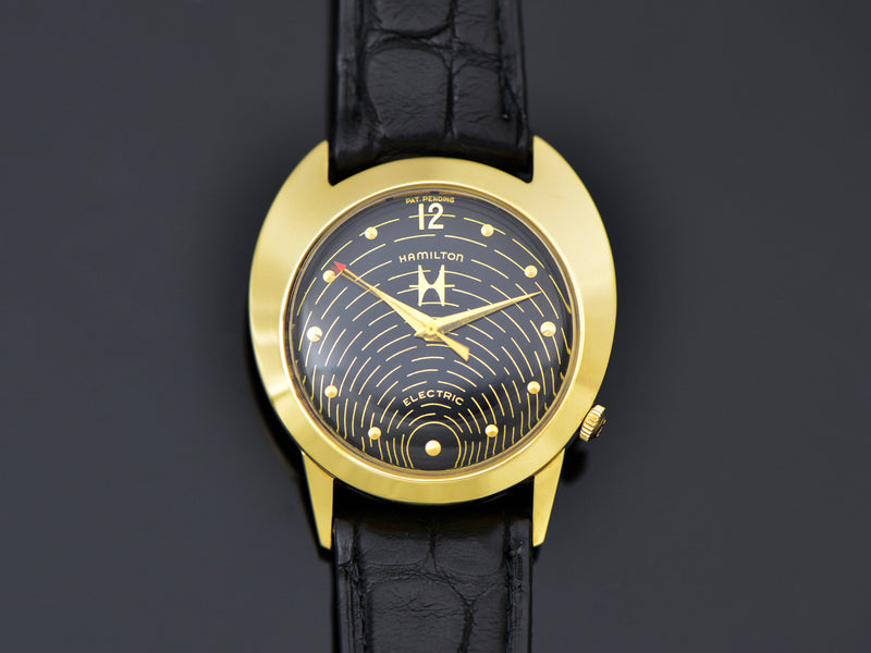 Hamilton Electric Spectra 18K Gold Original Black Hamilton Employee Award Style Dial