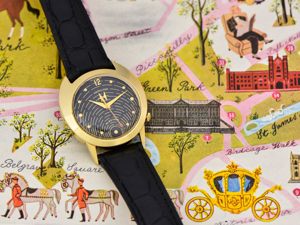 Hamilton Electric Spectra 18K Gold Original Black Hamilton Employee Award Style Dial