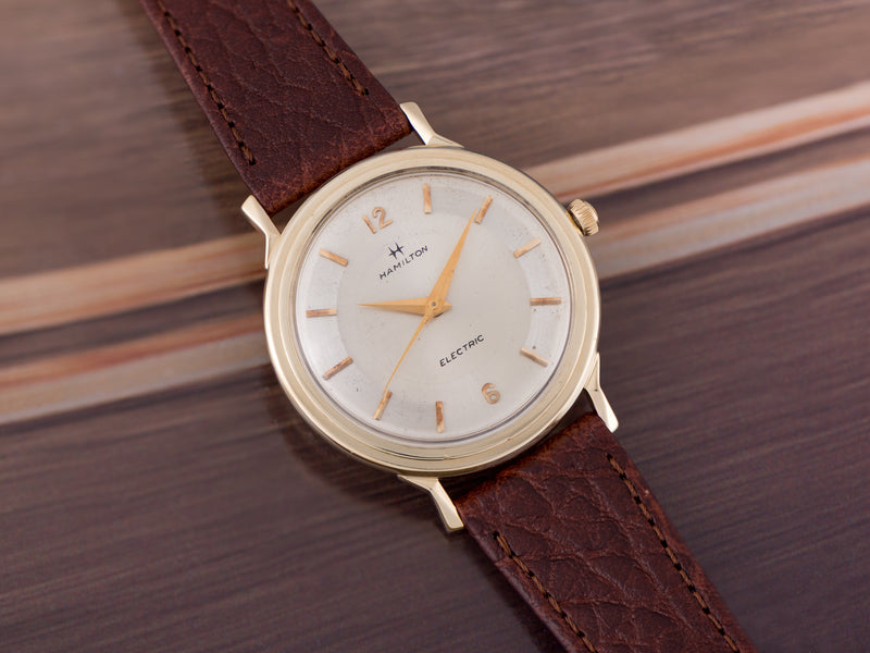 Hamilton 14k gold watch on sale