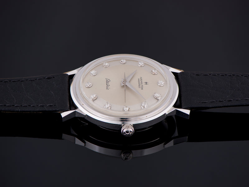 Hamilton Electric Summit B 14K White Gold Diamond Dial Watch