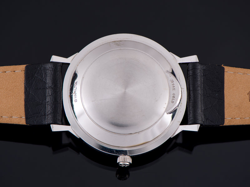 Hamilton Electric Summit B 14K White Gold Watch Case Back