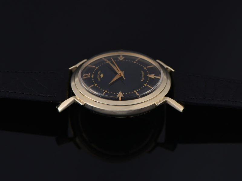 Hamilton Electric Van Horn 14K Black Dial Watch