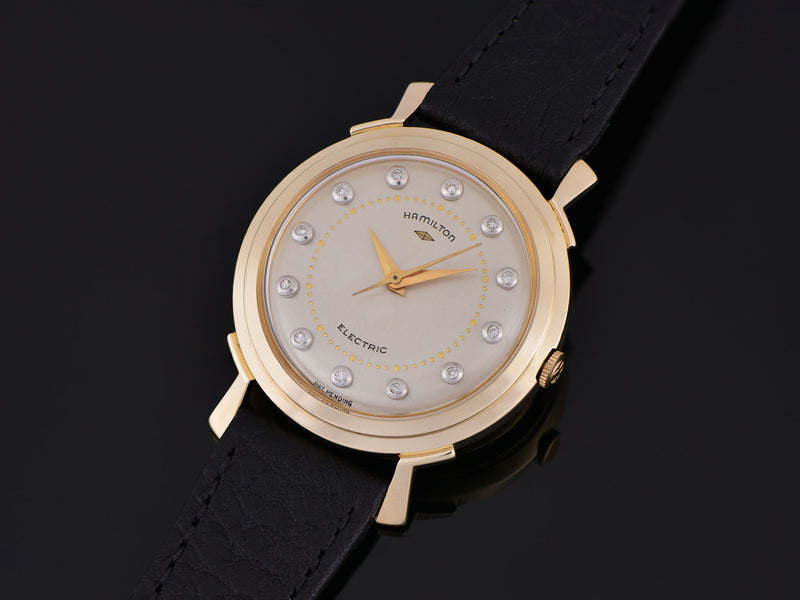 Hamilton Electric Van Horn 14K Diamond Dial Watch