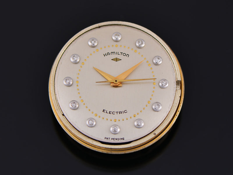 Hamilton Electric 14K Van Horn Diamond Watch Dial