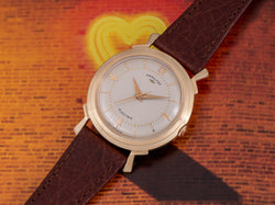 Hamilton Electric Van Horn 14K Gold Silver Dial Watch