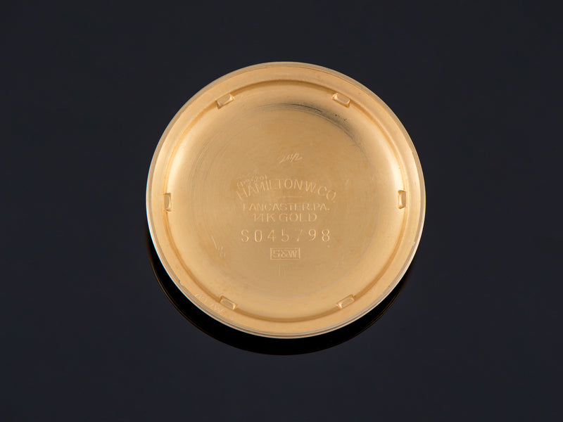Hamilton Electric Van Horn 14K Inner Watch Case Back