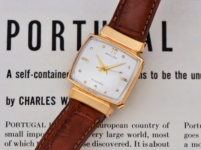 Hamilton Electric Vantage 18K Rose Gold Original Silver Dial