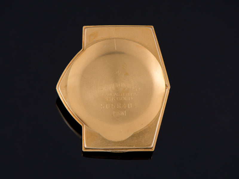 Hamilton Electric Ventura 14K Gold Inner Watch Case Back