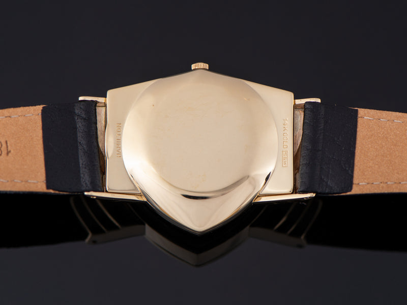 Hamilton Electric Ventura 14K Gold Watch Case Back