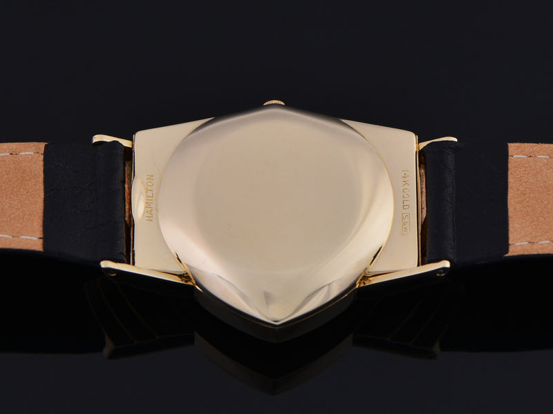 Hamilton Electric Ventura 14K Gold Watch Case Back