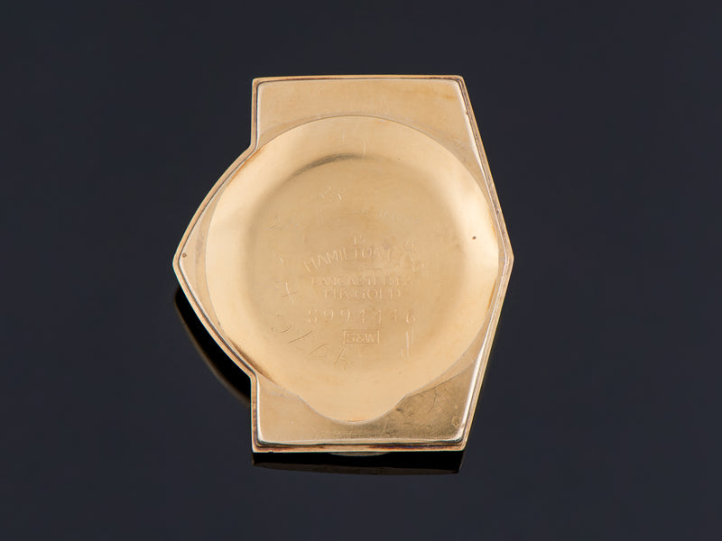 Hamilton Electric Ventura 14K Gold Inner Watch Case Back