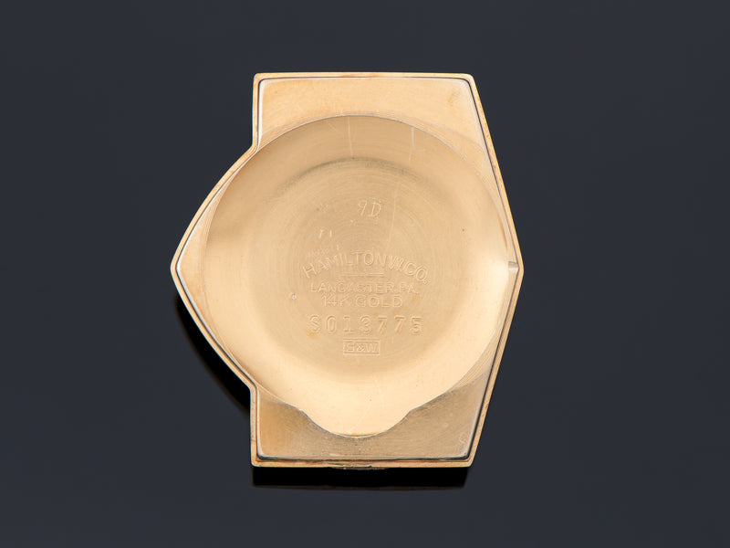 Hamilton Electric Ventura 14K Gold Inner Watch Case Back