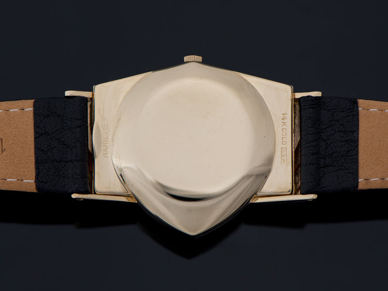 Hamilton Electric Ventura 14K Gold Watch Case Back