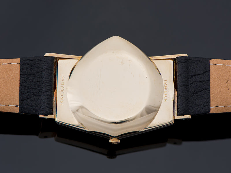 Hamilton Electric Ventura 14K Gold Watch Case Back