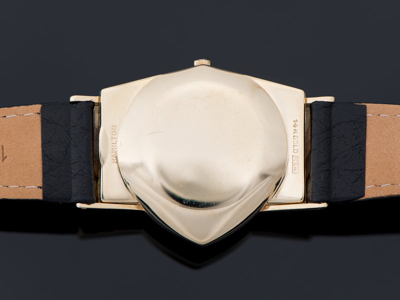Hamilton Electric Ventura 14K Gold Watch Case Back