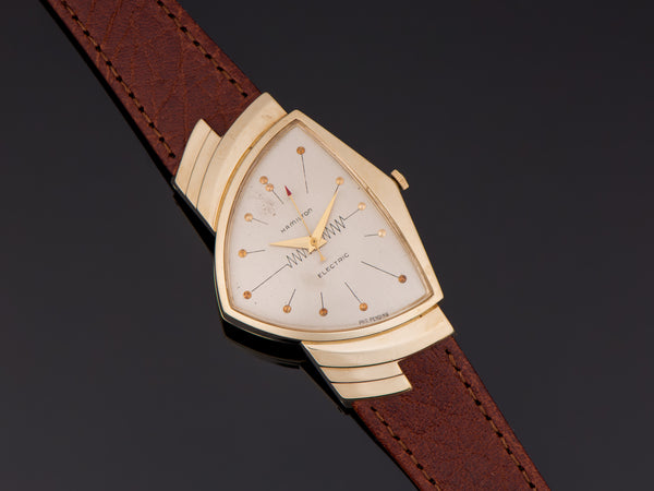 Hamilton Electric Ventura 14K Original Silver Dial Watch