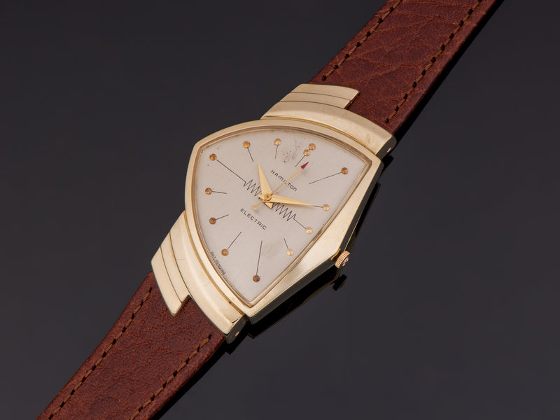 Hamilton Electric Ventura 14K Original Silver Dial Watch