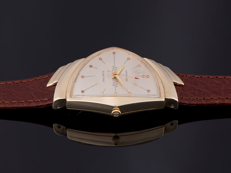 Hamilton Electric Ventura 14K Original Silver Dial Watch