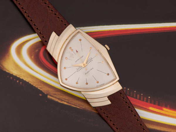 Hamilton Electric Ventura 14K Original Silver Dial Watch