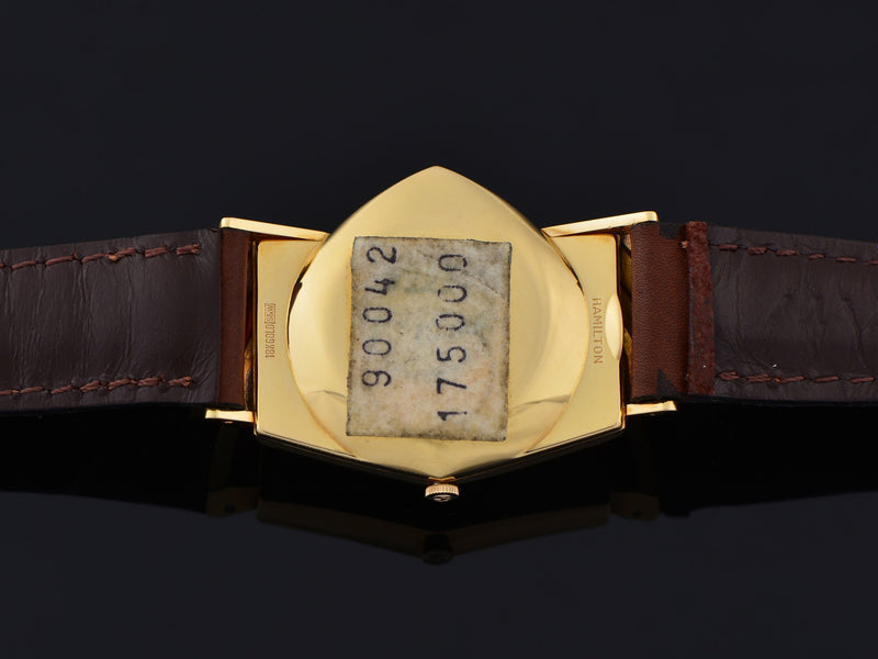 Hamilton Electric Ventura Mint 18K Yellow Gold Watch Case Back