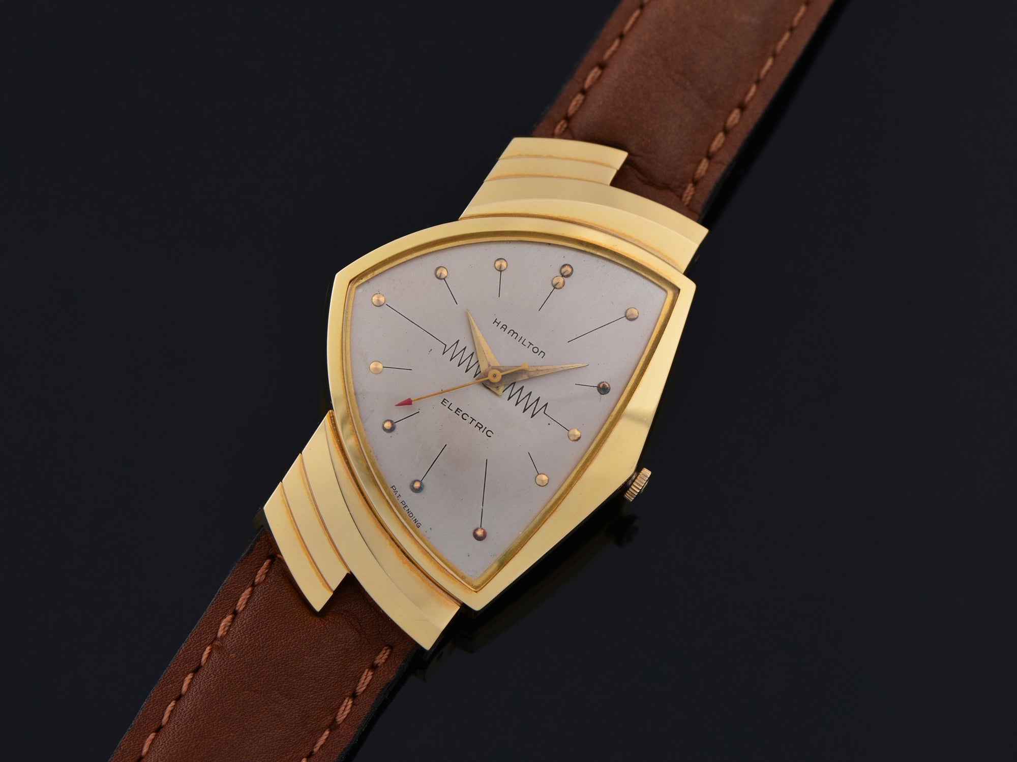 Hamilton Electric Ventura Mint 18K Yellow Gold Watch | Unwind In Time