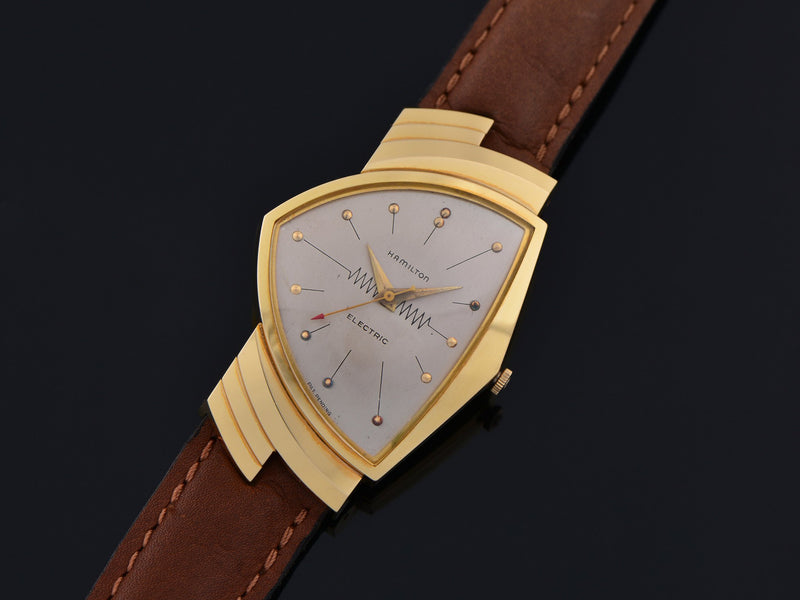 Hamilton Electric Ventura Mint 18K Yellow Gold Watch