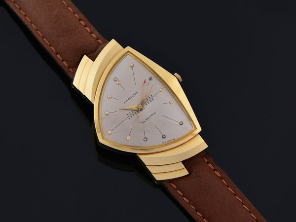 Hamilton Electric Ventura Mint 18K Yellow Gold Watch