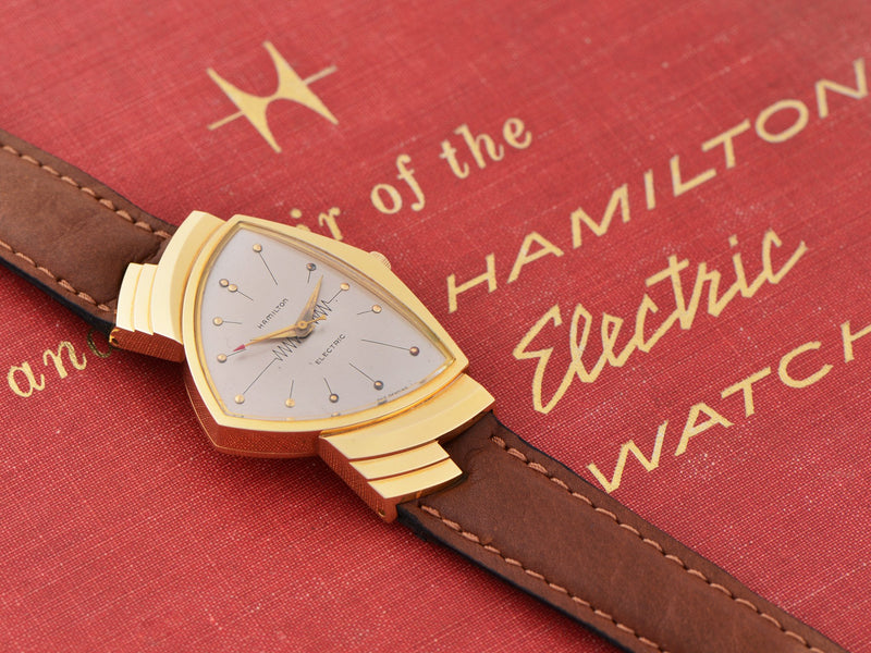 Hamilton Electric Ventura Mint 18K Yellow Gold Watch
