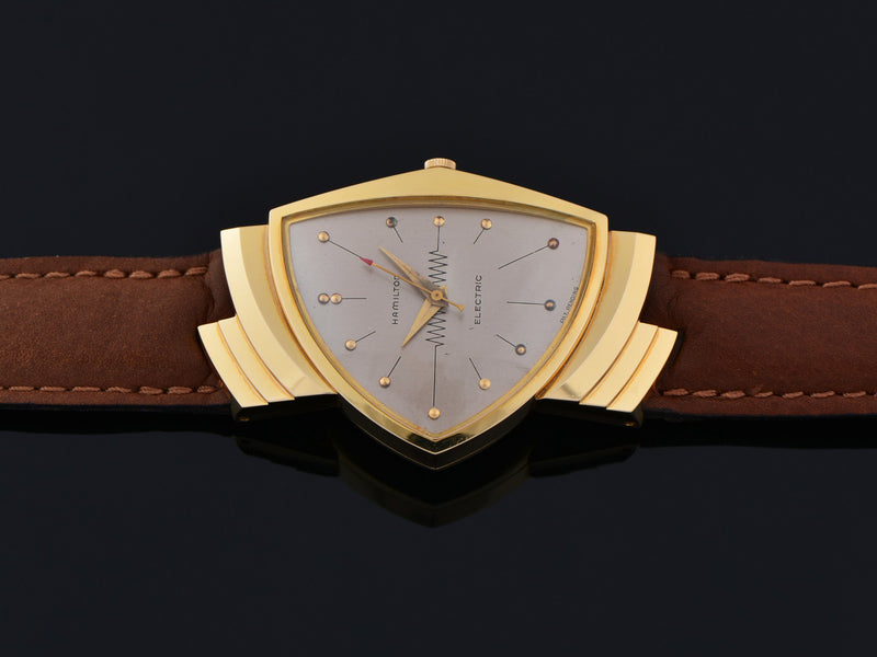 Hamilton Electric Ventura Mint 18K Yellow Gold Watch