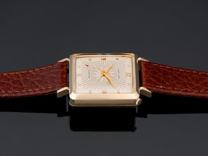 Hamilton Electric Victor Original Silver Sunburst Dial Watch