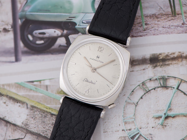 Hamilton Electric White Gold Filled Gemini Watch