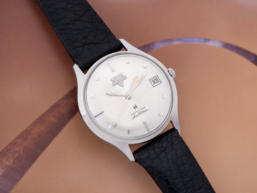 Hamilton Electronic Swiss Dynotron Armco Stainless Steel Watch NOS