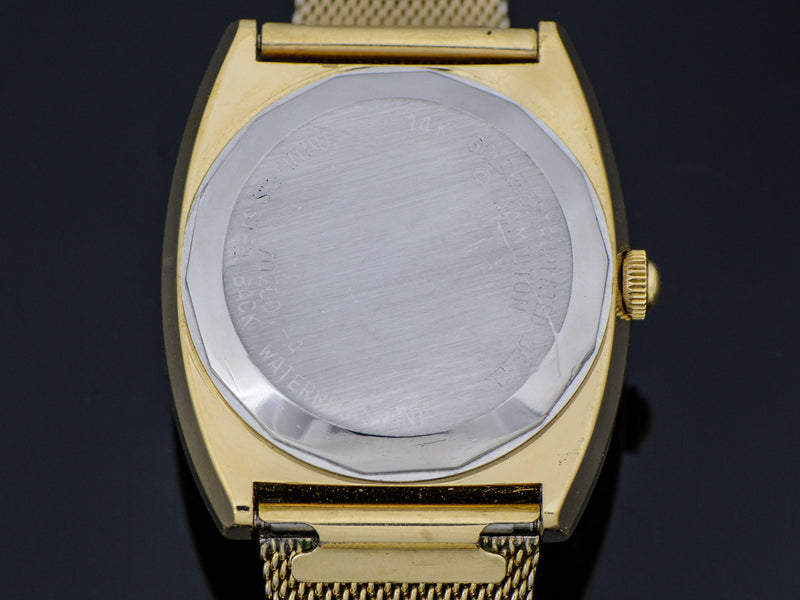 Hamilton Electronic Transistorized Watch With Original Bracelet Case Back | Vintage