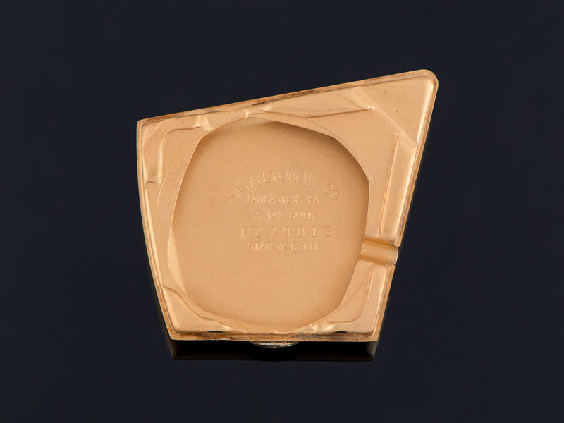 Hamilton Flight I 14K Solid Gold Inner Watch Case Back